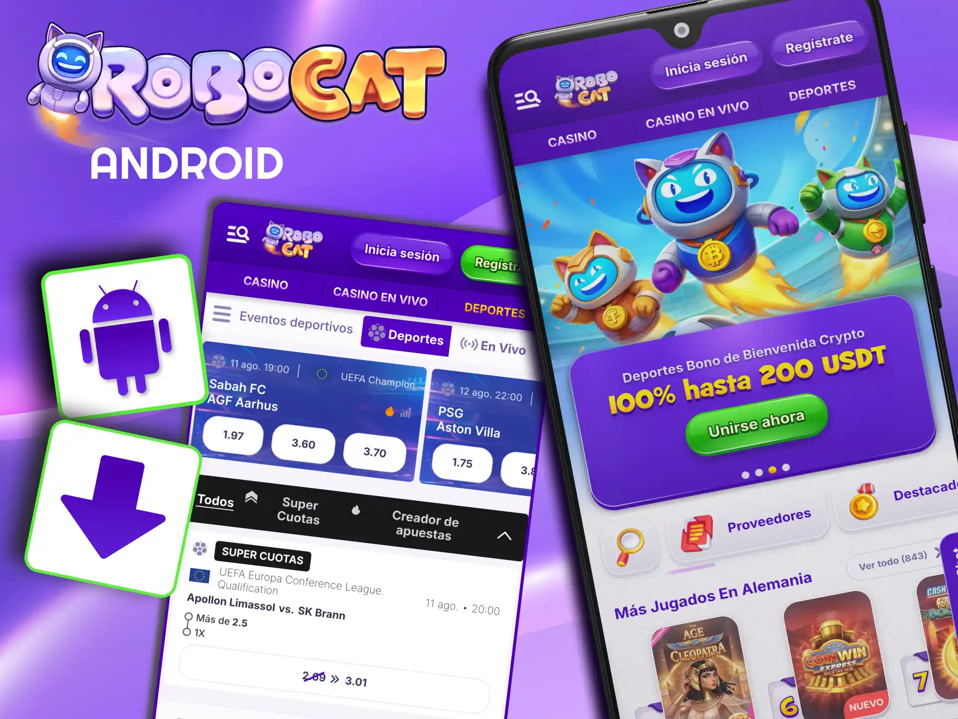 APK Robocat descarga desde sitio oficial y habilita juego en Android.